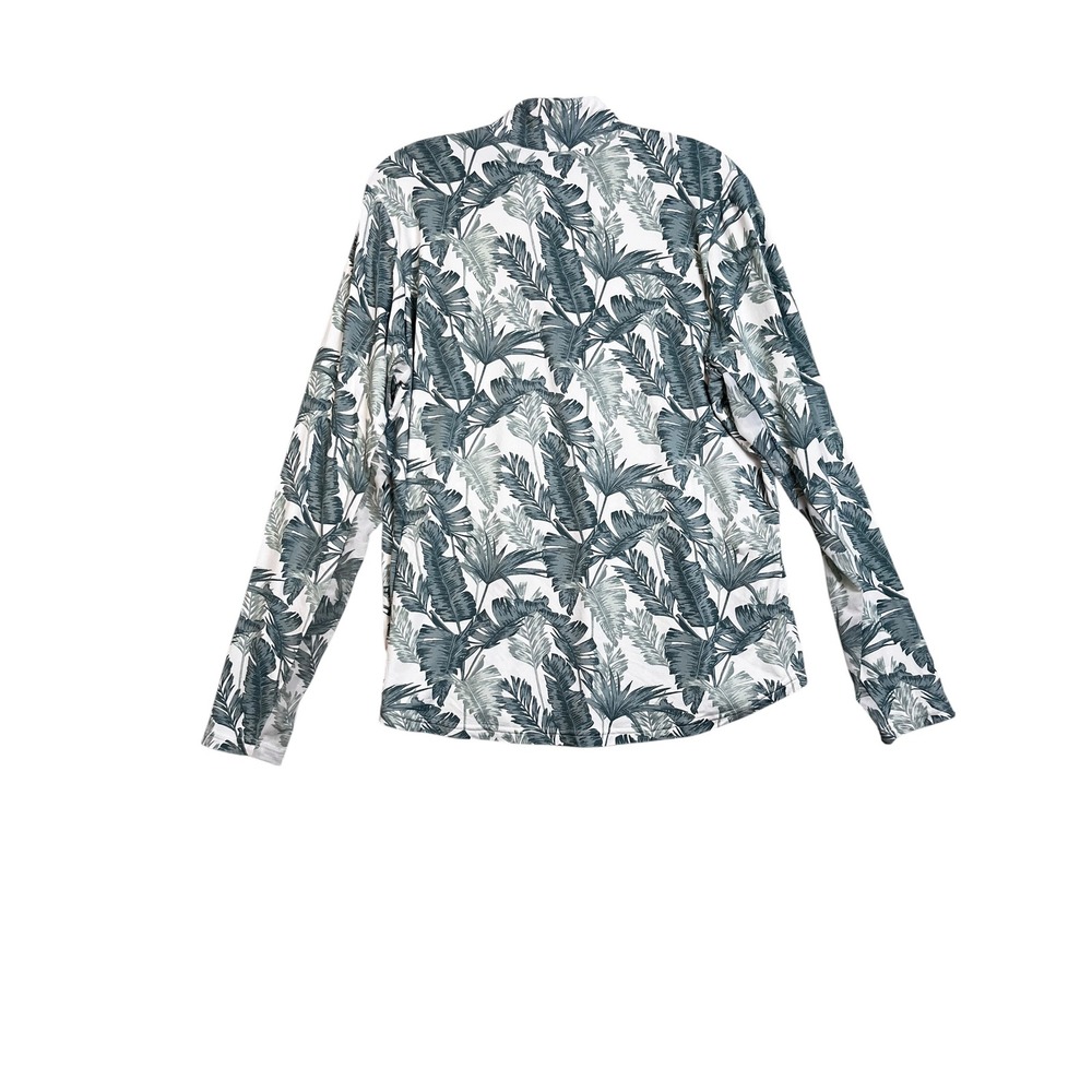 GGBlue Luxe Sport XL Tropical 1/4 Zip Long Sleeve Shirt Golf Pickleball - Picture 8 of 8